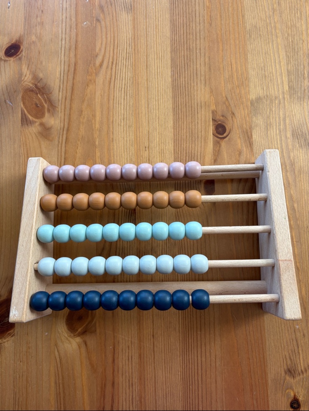Liewood Wooden Learning Abacus with Pastel Beads